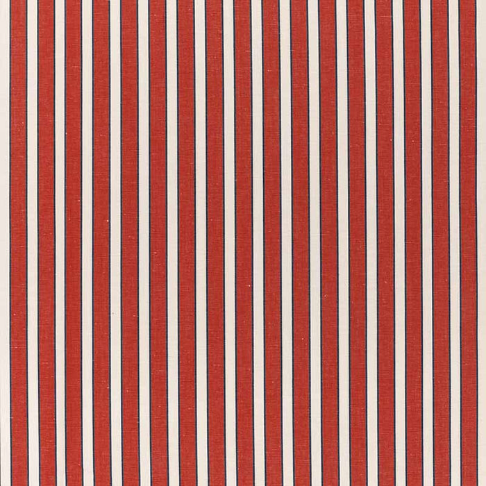 Brunschwig & Fils Rouen Stripe Red Fabric Sample 8022117.195.0