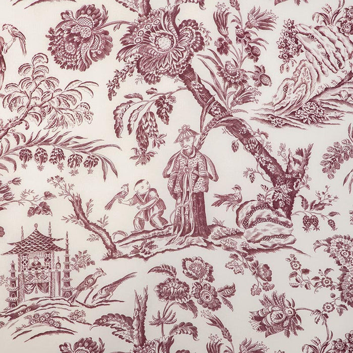 Brunschwig & Fils Marcel Print Aubergine Fabric Sample 8023104.10.0