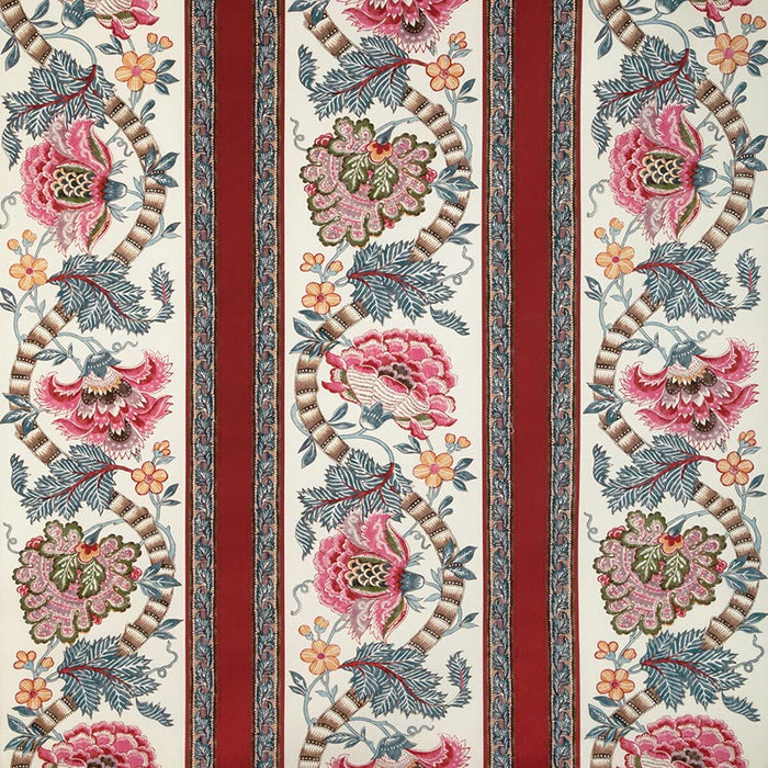 Brunschwig & Fils Lauris Print Red/Blue Fabric 8023106.195.0