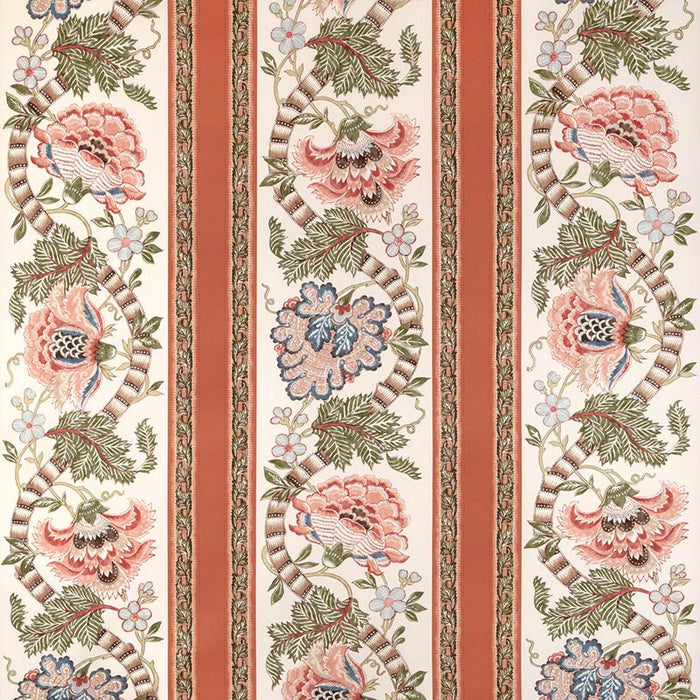 Brunschwig & Fils Lauris Print Apricot/Sage Fabric 8023106.312.0