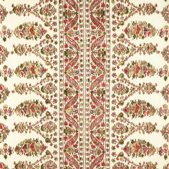 Brunschwig & Fils Visan Print Rose/Leaf Fabric 8023108.73.0