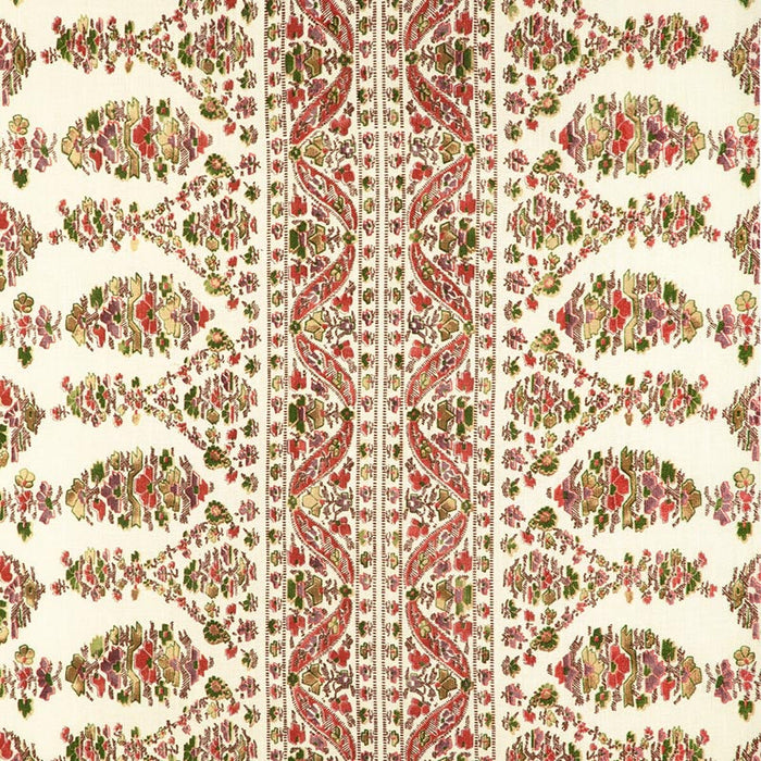 Brunschwig & Fils Visan Print Rose/Leaf Fabric Sample 8023108.73.0