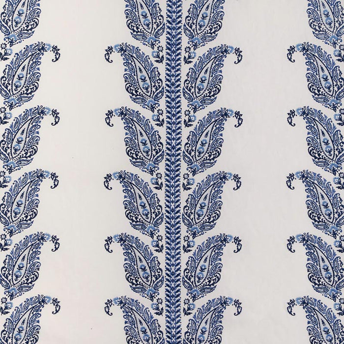 Brunschwig & Fils Yara Paisley Emb Blue Fabric Sample 8023112.55.0