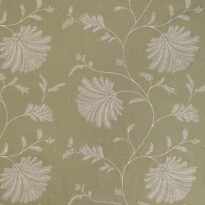 Brunschwig & Fils Maelle Emb Celery Fabric Sample 8023116.23.0