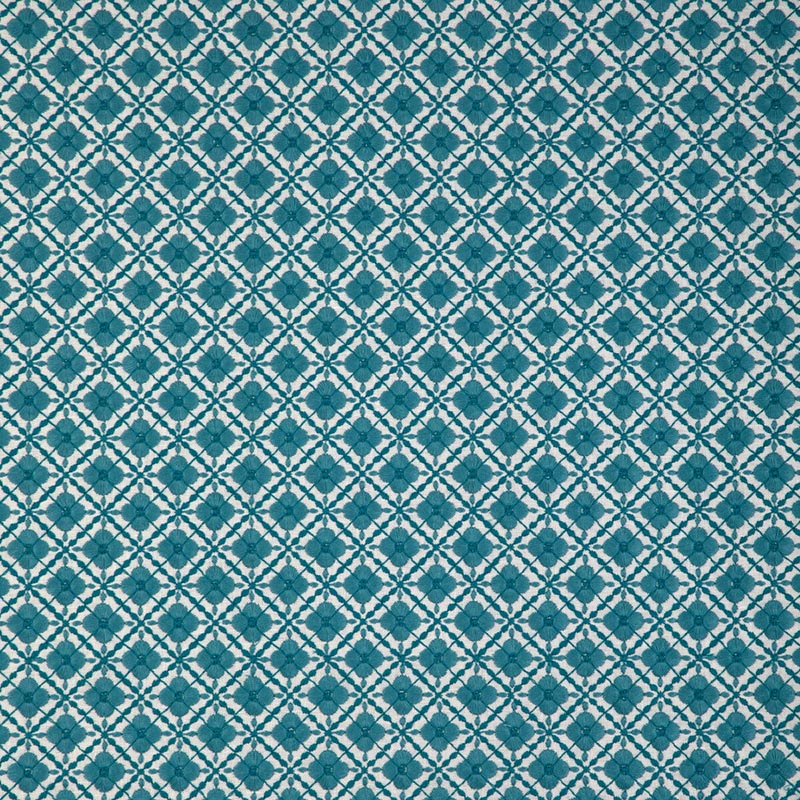 Brunschwig & Fils Ines Emb Aqua Fabric 8023119.1313.0