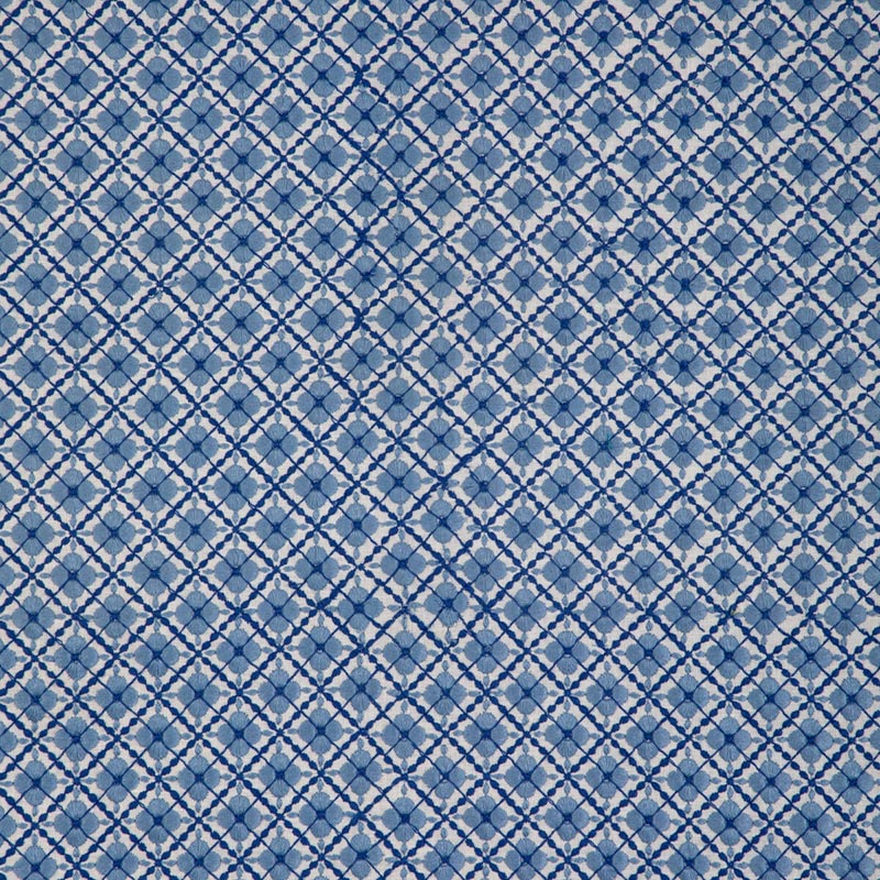 Brunschwig & Fils Ines Emb Blue Fabric 8023119.155.0