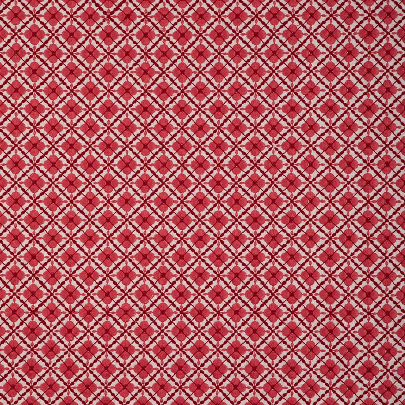 Brunschwig & Fils Ines Emb Red Fabric 8023119.99.0