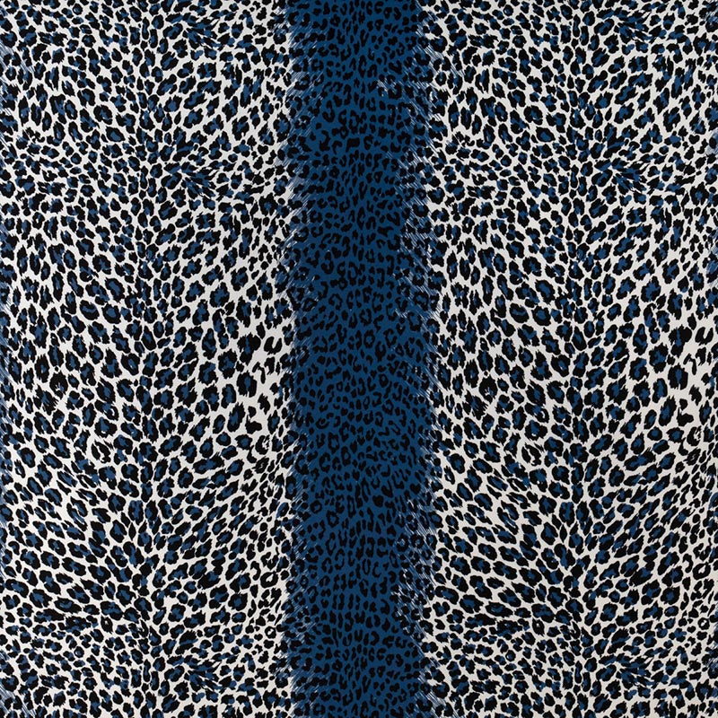 Brunschwig & Fils Leopard Ii Blue Fabric 8023125.51.0