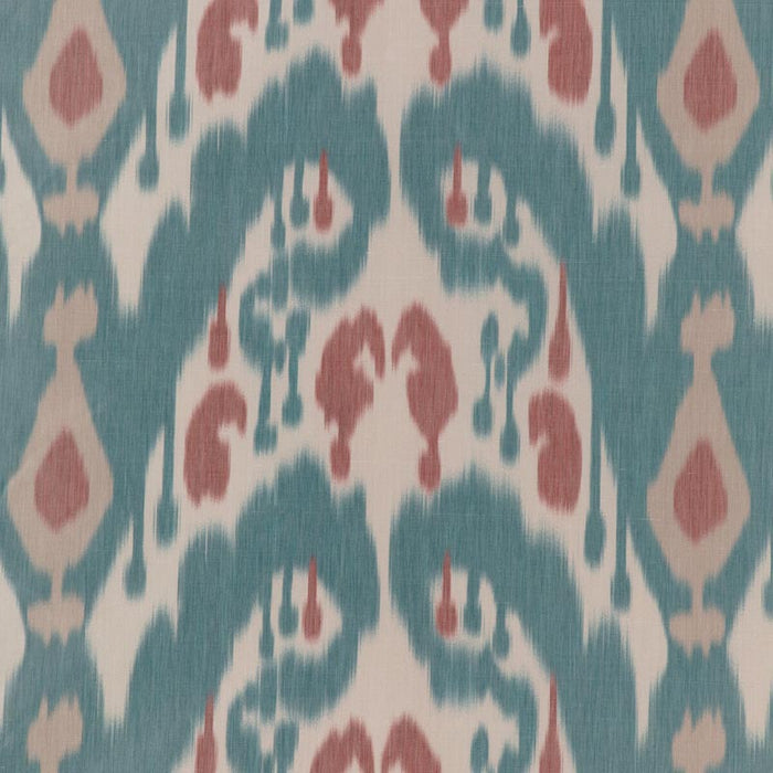 Brunschwig & Fils Bukara Warp Print Lake Fabric Sample 8023146.913.0