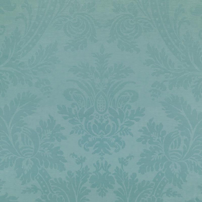 Brunschwig & Fils Arnaud Damask Aqua Fabric Sample 8023150.13.0