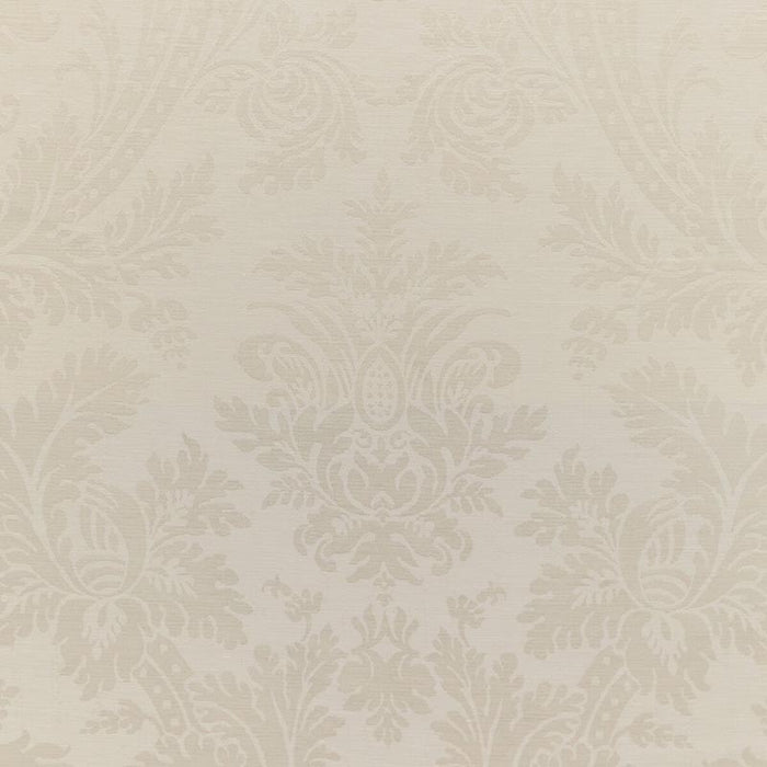 Brunschwig & Fils Arnaud Damask Ivory Fabric 8023150.1.0