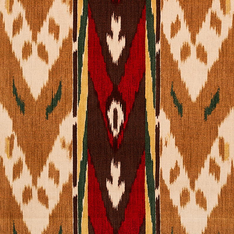 Schumacher Samar Ikat Velvet Gold Fabric 80240