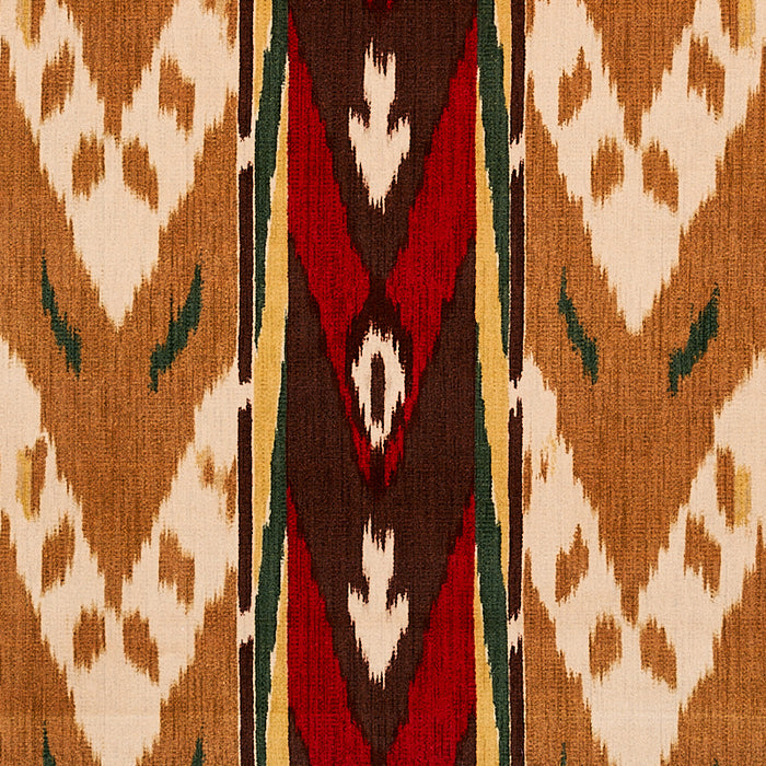 Schumacher Samar Ikat Velvet Gold Fabric Sample 80240