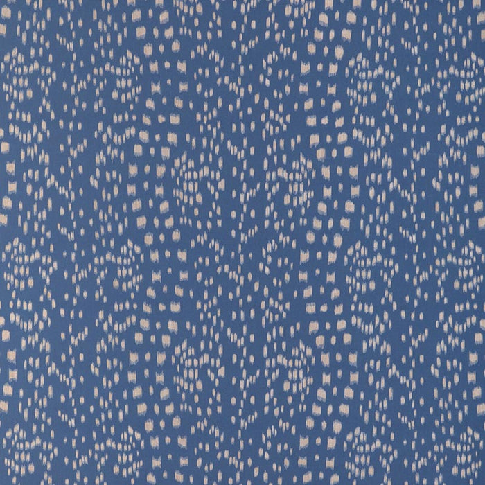 Brunschwig & Fils Les Touches Reverse Blue Fabric Sample 8024103.5.0