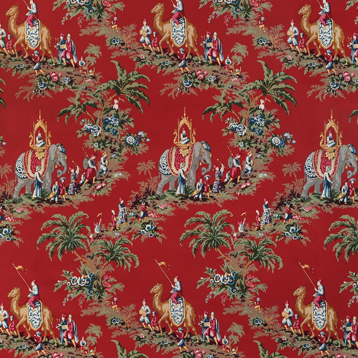 Brunschwig & Fils Beauport Promenade Red Fabric 8024104.19.0