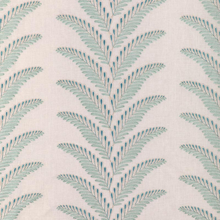 Brunschwig & Fils Fougere Emb Aqua Fabric 8024109.13.0