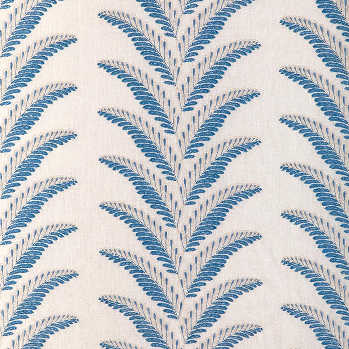 Brunschwig & Fils Fougere Emb Blue Fabric 8024109.51.0