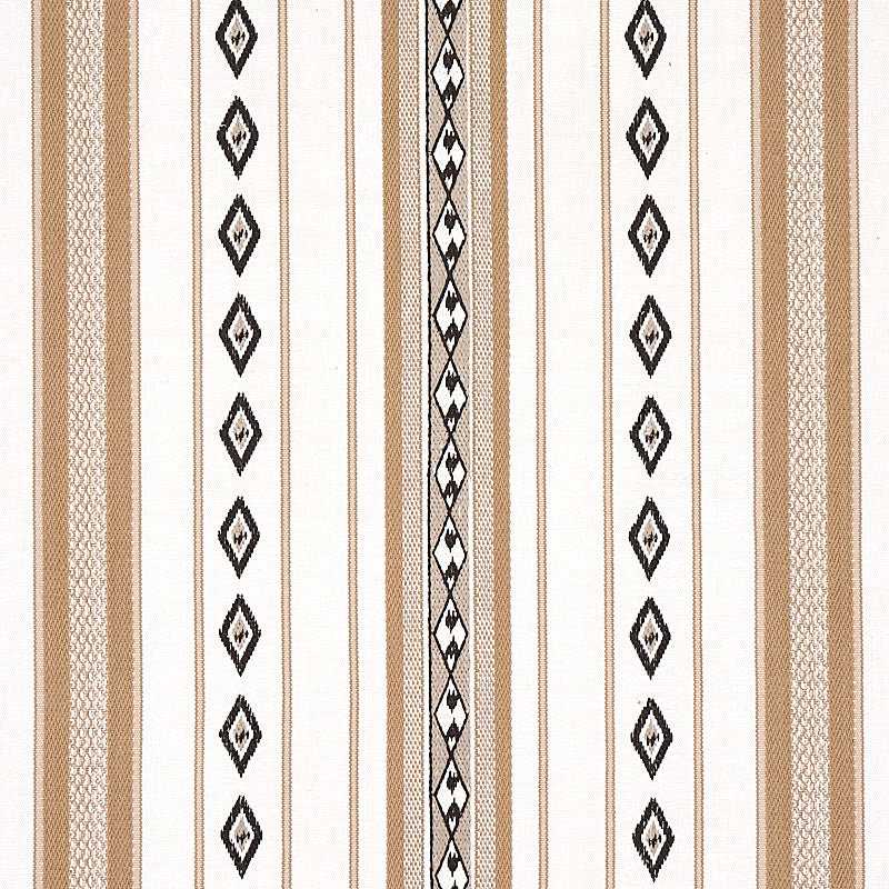 Schumacher Dakota Stripe Neutral Fabric 80270