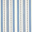 Schumacher Dakota Stripe Blue Fabric Sample 80271