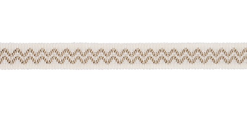 Schumacher Ebba Tape Ivory Trim Sample 80293