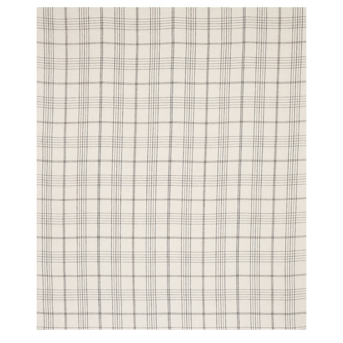 Schumacher Nils Plaid Linen Charcoal Fabric 80302