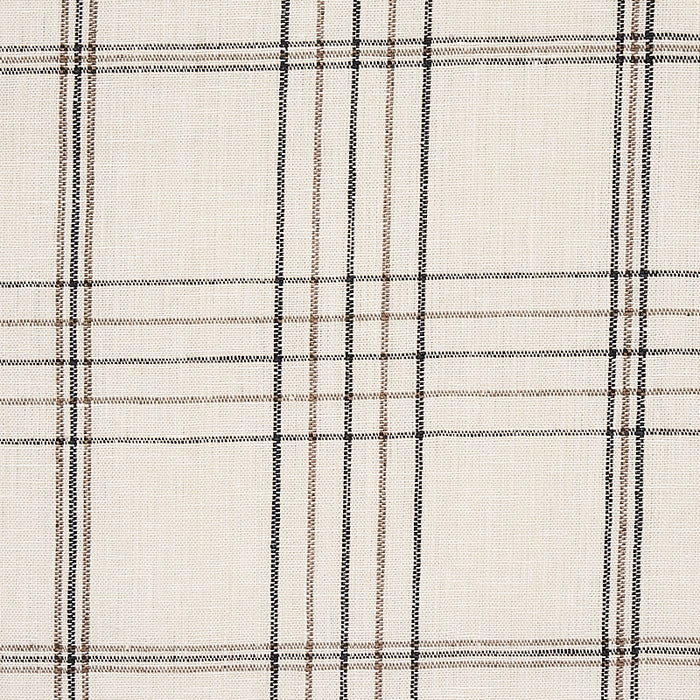 Schumacher Nils Plaid Linen Charcoal Fabric 80302