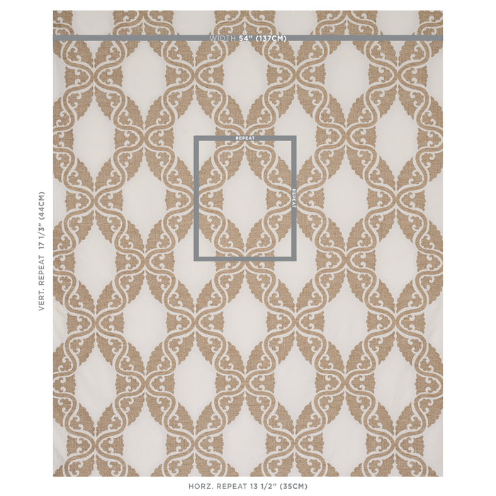 Schumacher Siljan Ivory Fabric 80310