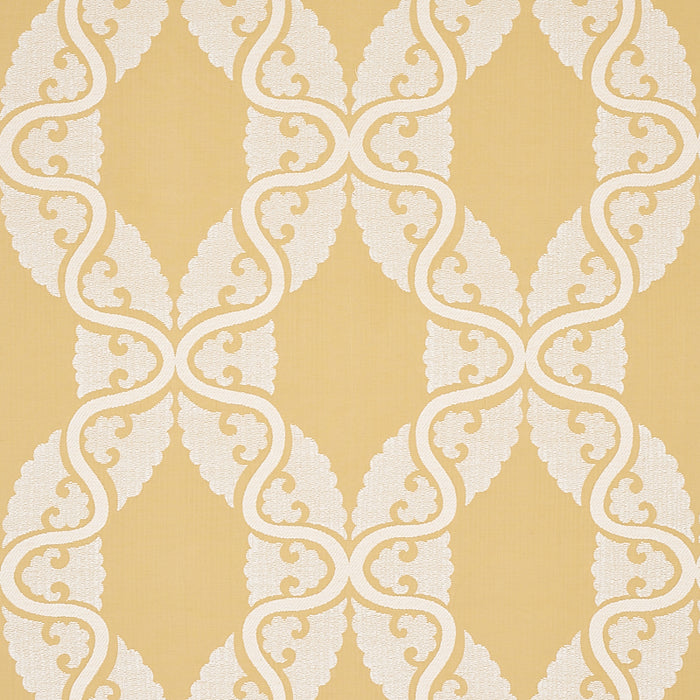 Schumacher Siljan Yellow Fabric Sample 80312