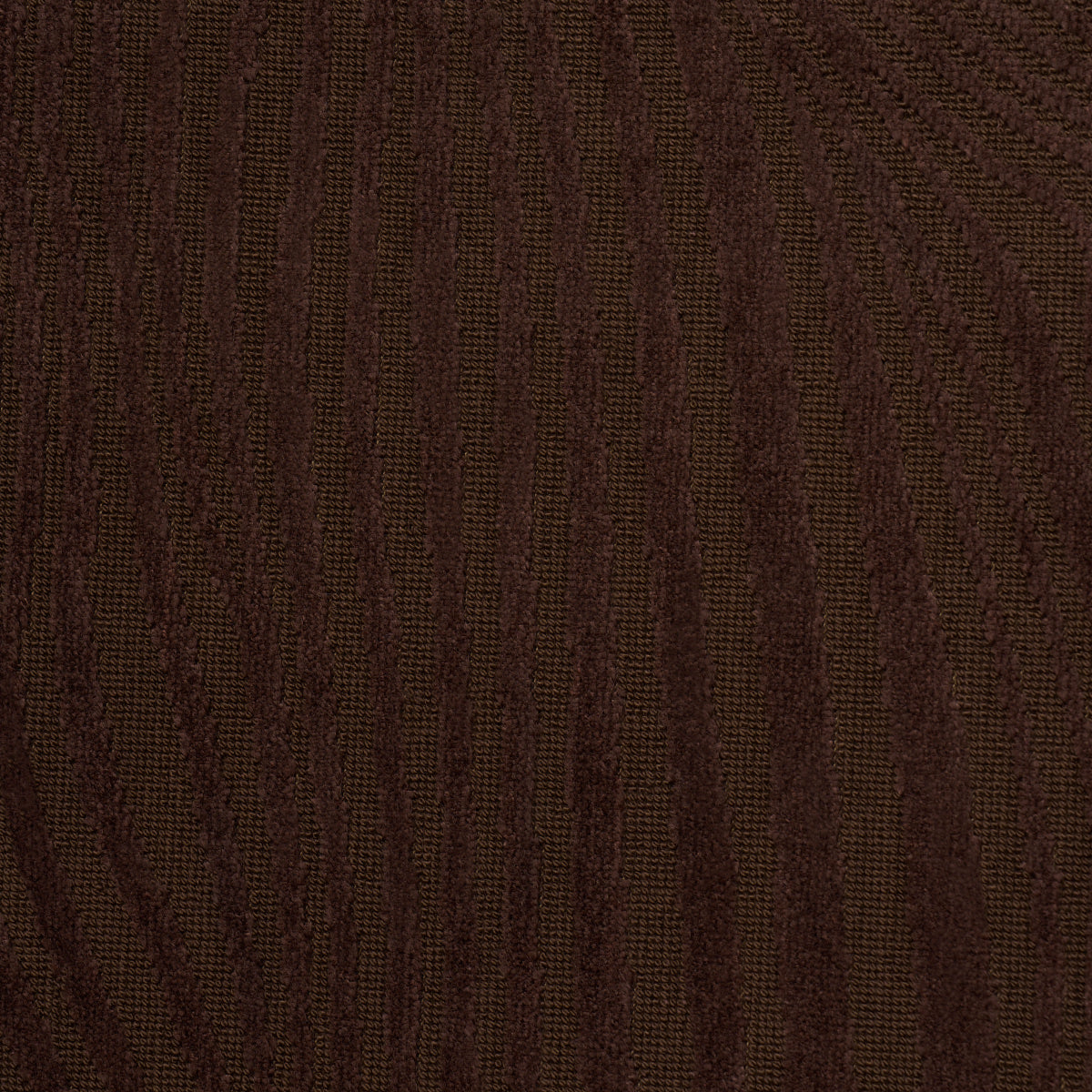 Schumacher Gunta Cut Velvet Espresso Fabric 80363