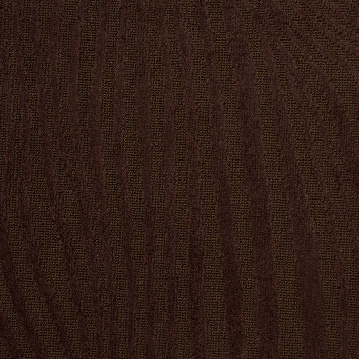 Schumacher Gunta Cut Velvet Espresso Fabric 80363