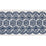 Schumacher Astrid Embroidered Tape Blue Trim 80442