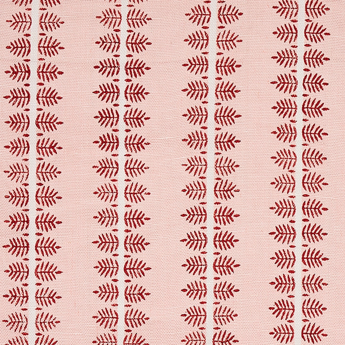 Schumacher Alva Hand Block Print Blush Fabric 80520