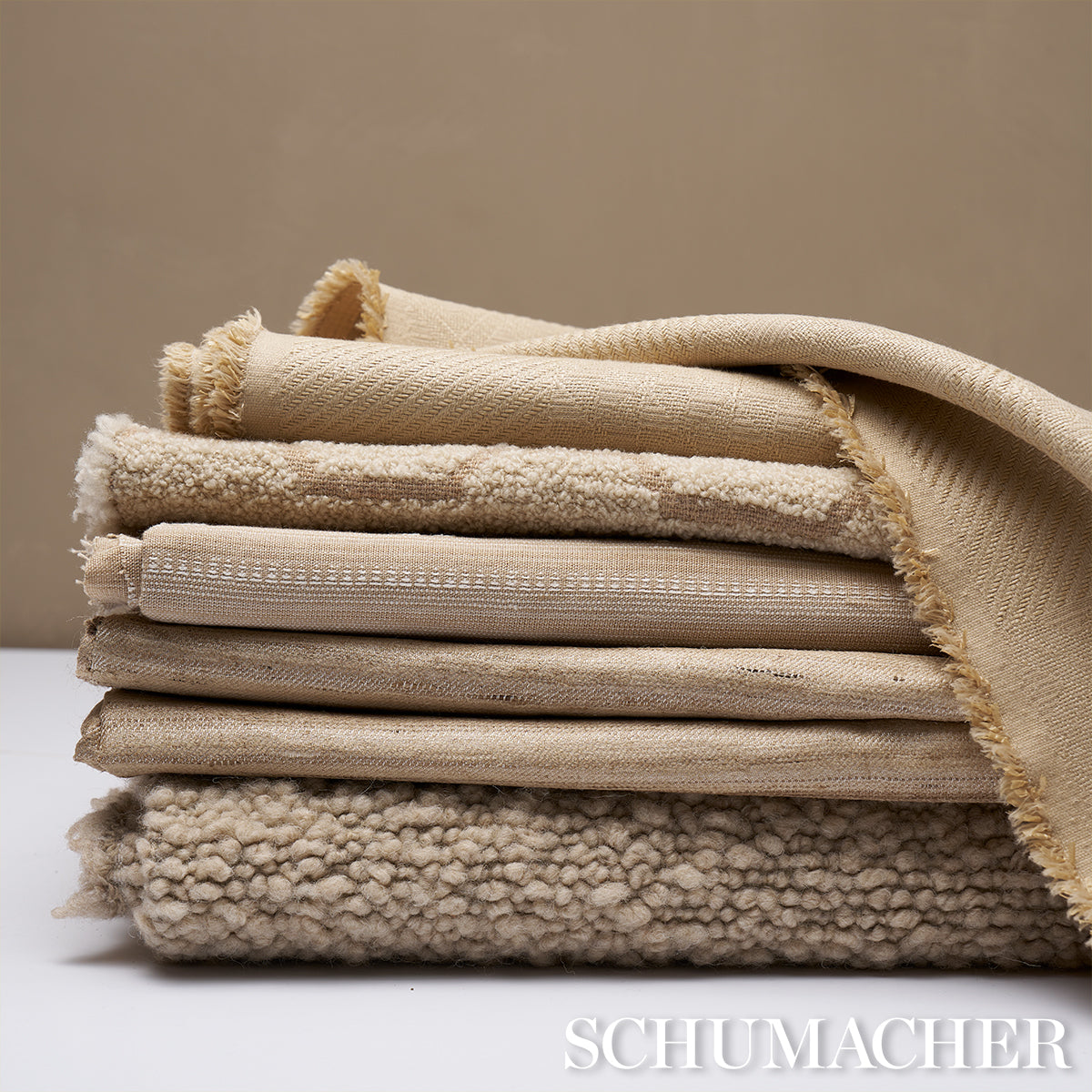 Schumacher Margarete Bouclé Bisque Fabric 80532