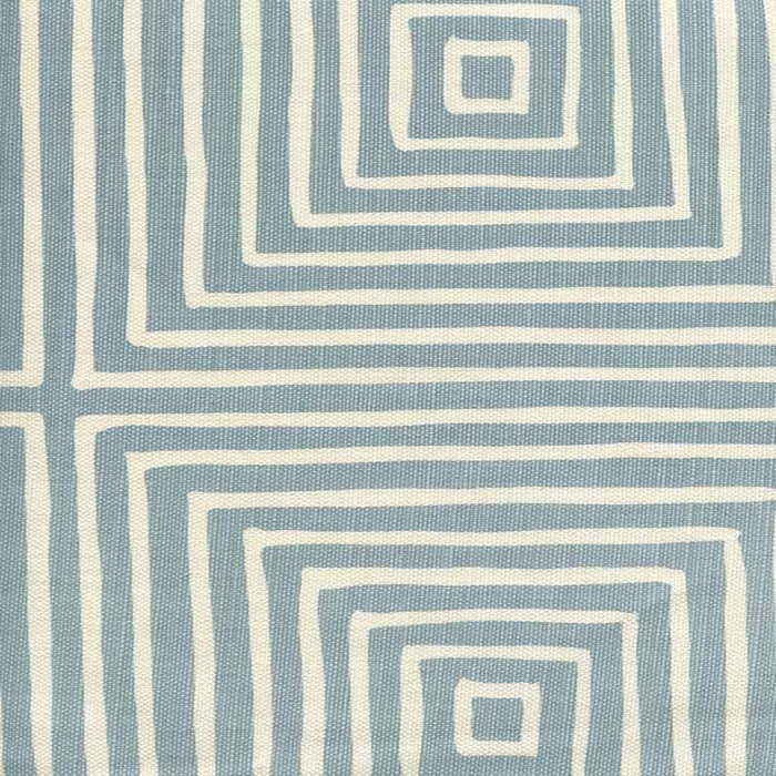 China Seas Ziggurat Reverse Large Scale Windsor Blue Fabric Sample 8055-02