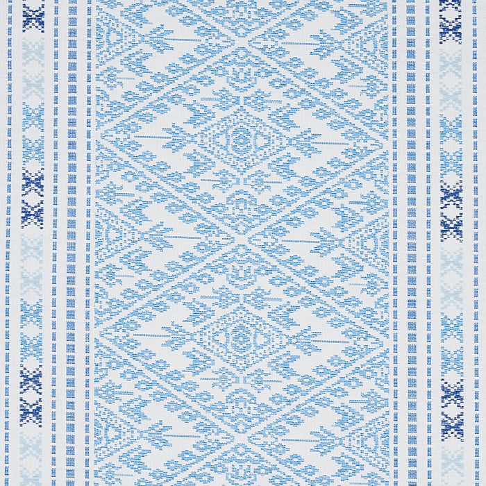 Schumacher Ruiz Jacquard Sky Fabric 80611