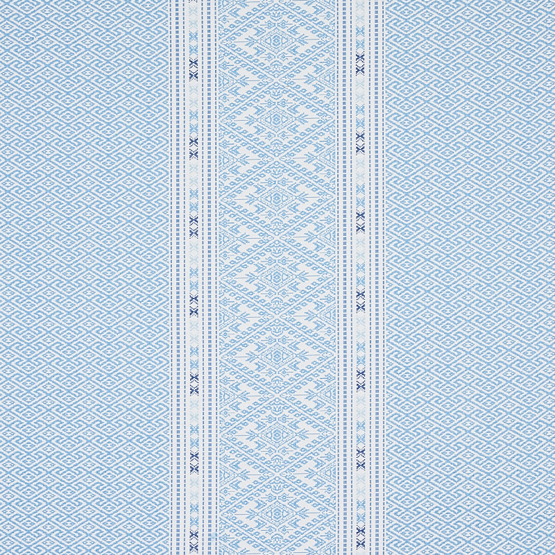 Schumacher Ruiz Jacquard Sky Fabric 80611