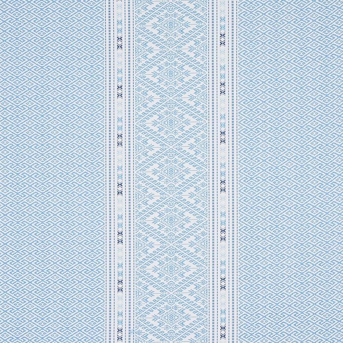 Schumacher Ruiz Jacquard Sky Fabric 80611