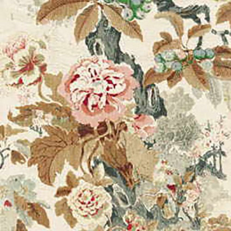 Lee Jofa Chinese Lantern Browns Fabric Sample 807000.LJ.0