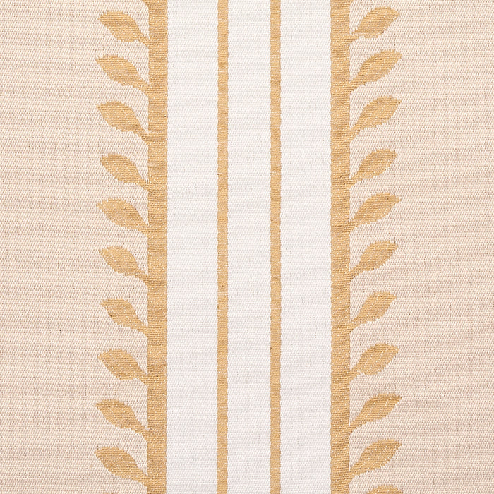 Schumacher Etruscan Stripe Ivory & Ochre Fabric 80720