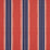 Schumacher Etruscan Stripe Red & Blue Fabric Sample 80721