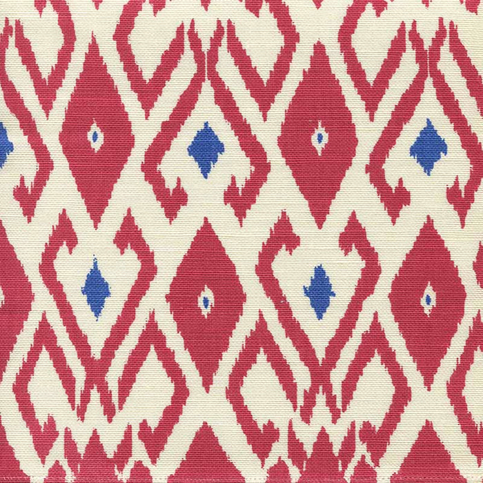 China Seas Lockan Red Royal Blue Fabric Sample 8080-08