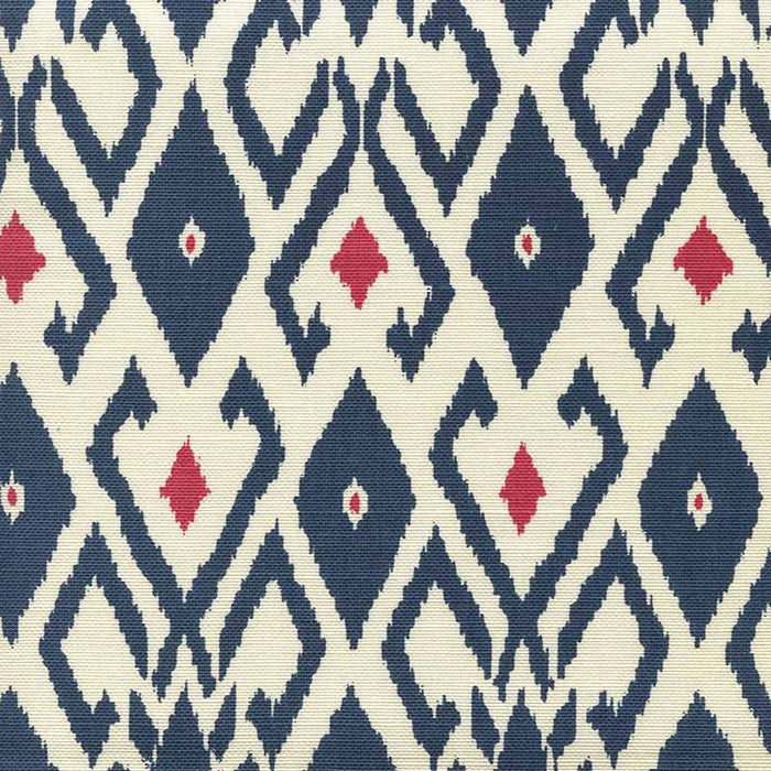 China Seas Lockan Navy Red Fabric Sample 8080-09