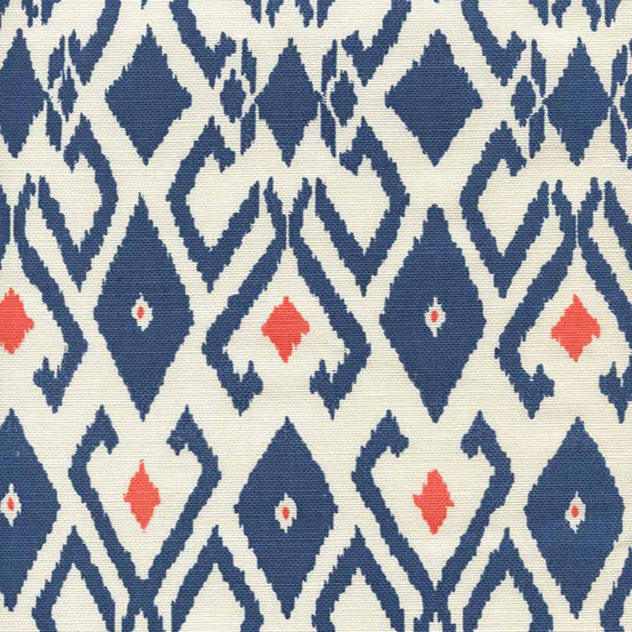 China Seas Lockan Navy Orange Fabric Sample 8080-100