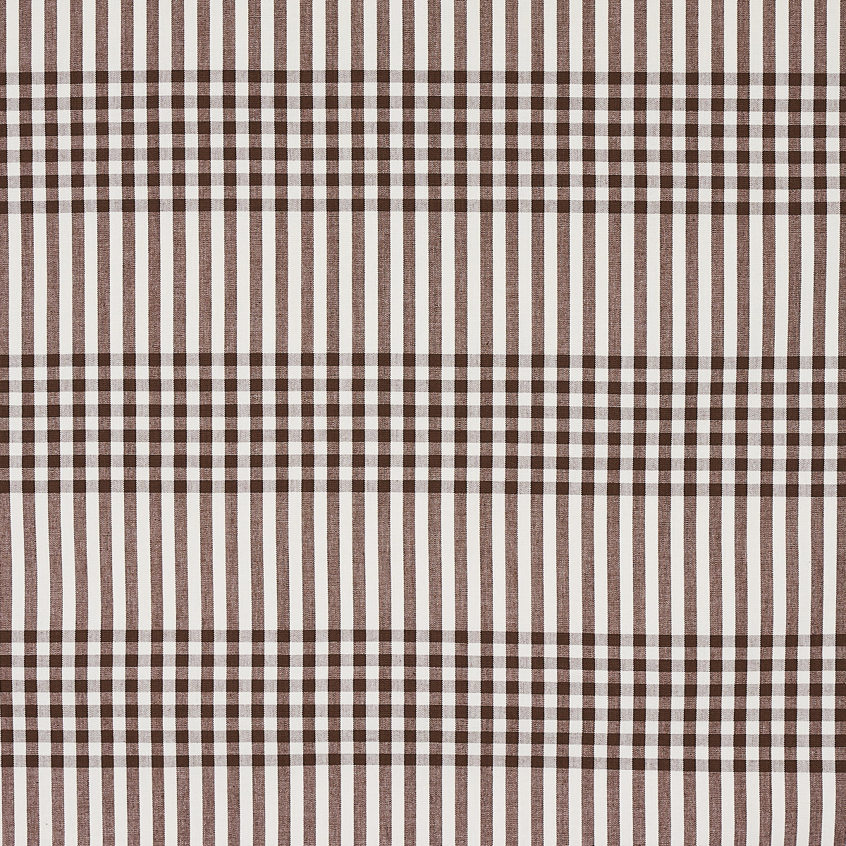 Schumacher Bergen Plaid Brown Fabric Sample 80801