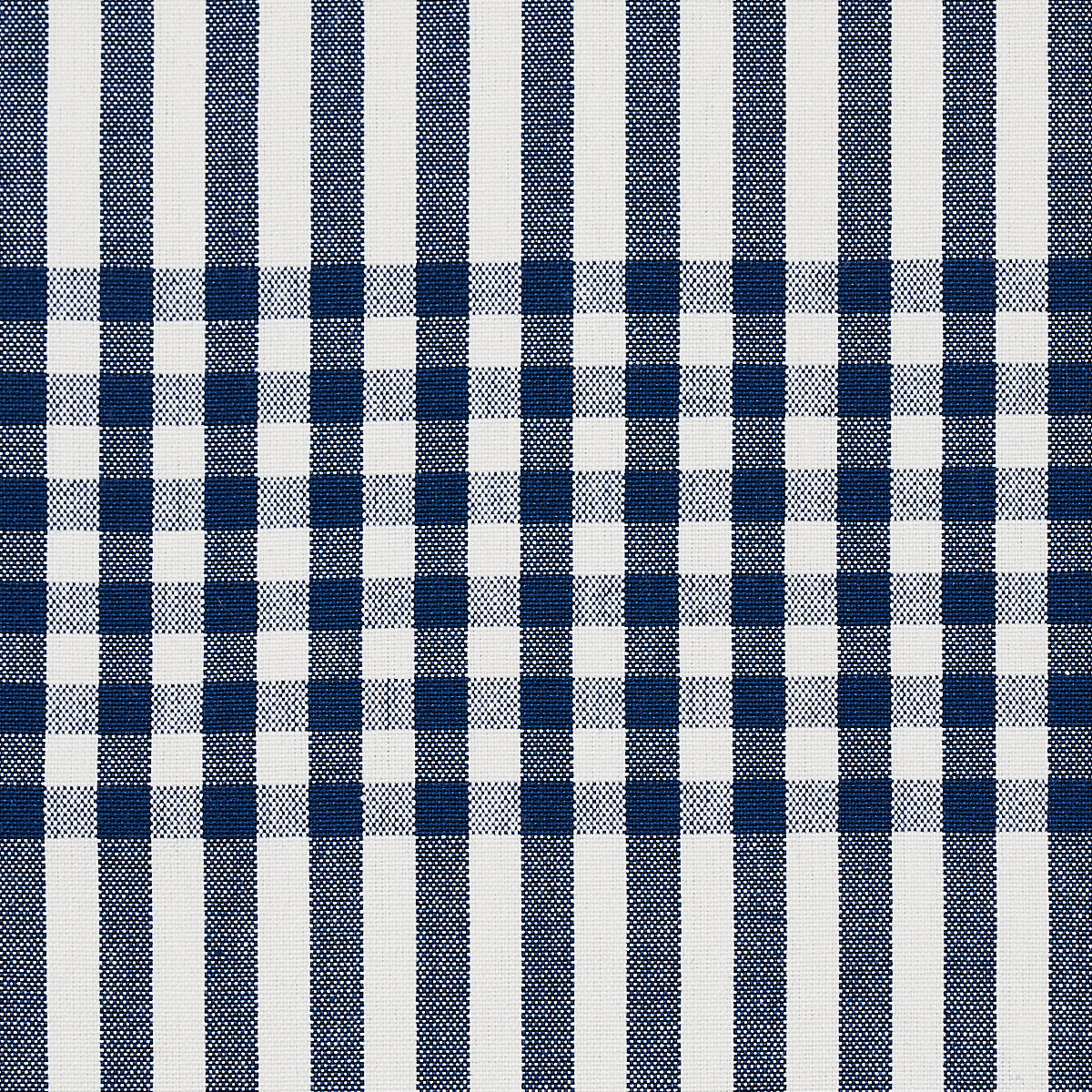 Schumacher Bergen Plaid Navy Fabric Sample 80802