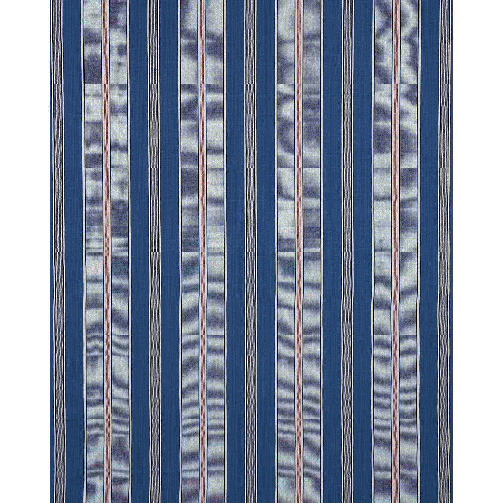 Schumacher Scoop Hand Woven Stripe Neptune Fabric 80810