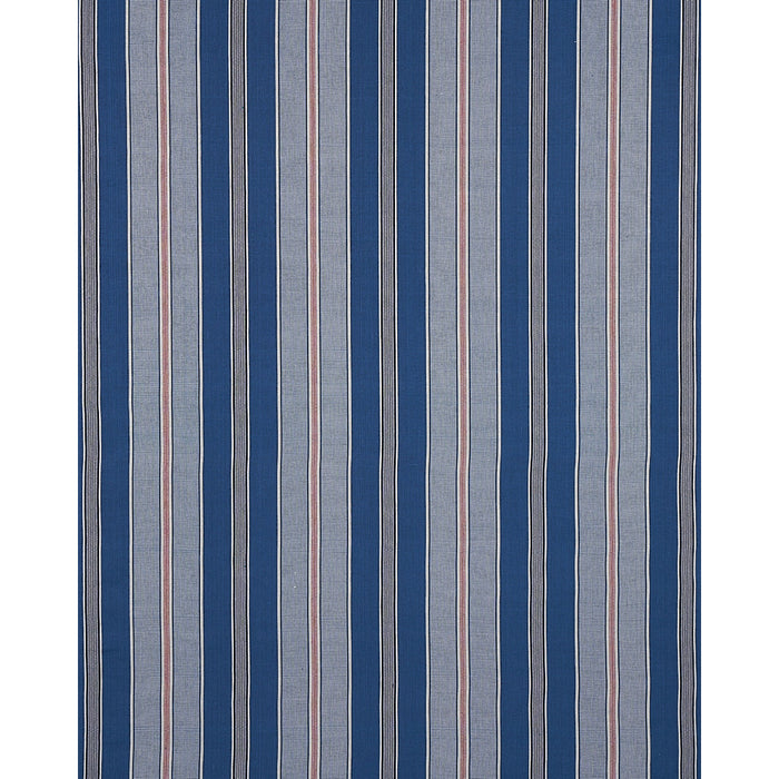 Schumacher Scoop Hand Woven Stripe Neptune Fabric 80810