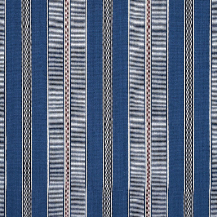 Schumacher Scoop Hand Woven Stripe Neptune Fabric 80810