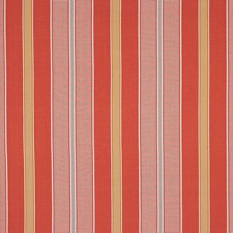 Schumacher Scoop Hand Woven Stripe Parasol Fabric 80813