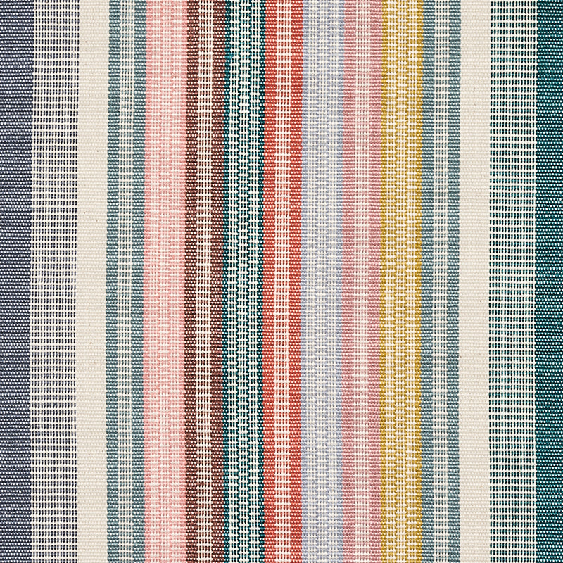 Schumacher Ripple Hand Woven Stripe Mineral Fabric 80822